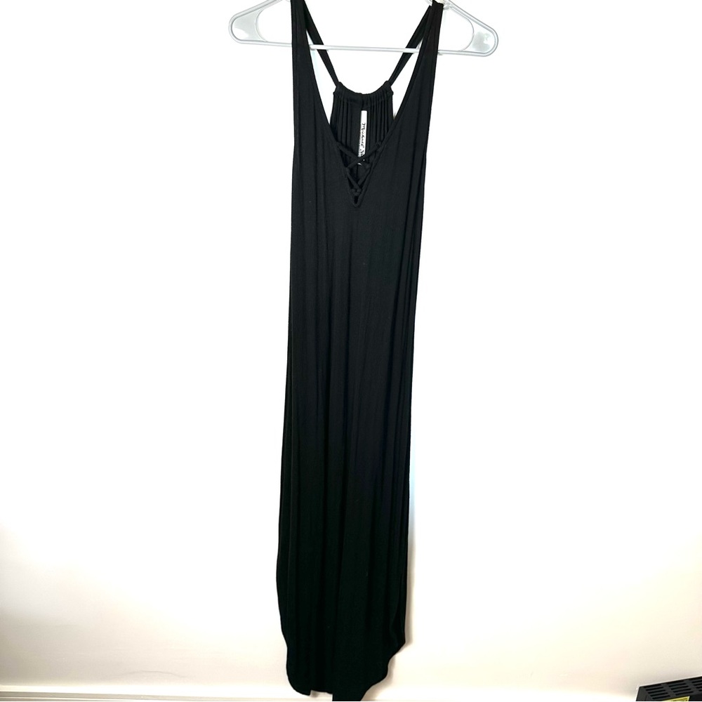 Michael Stars long black reversible tube dress. Halter style. Size small